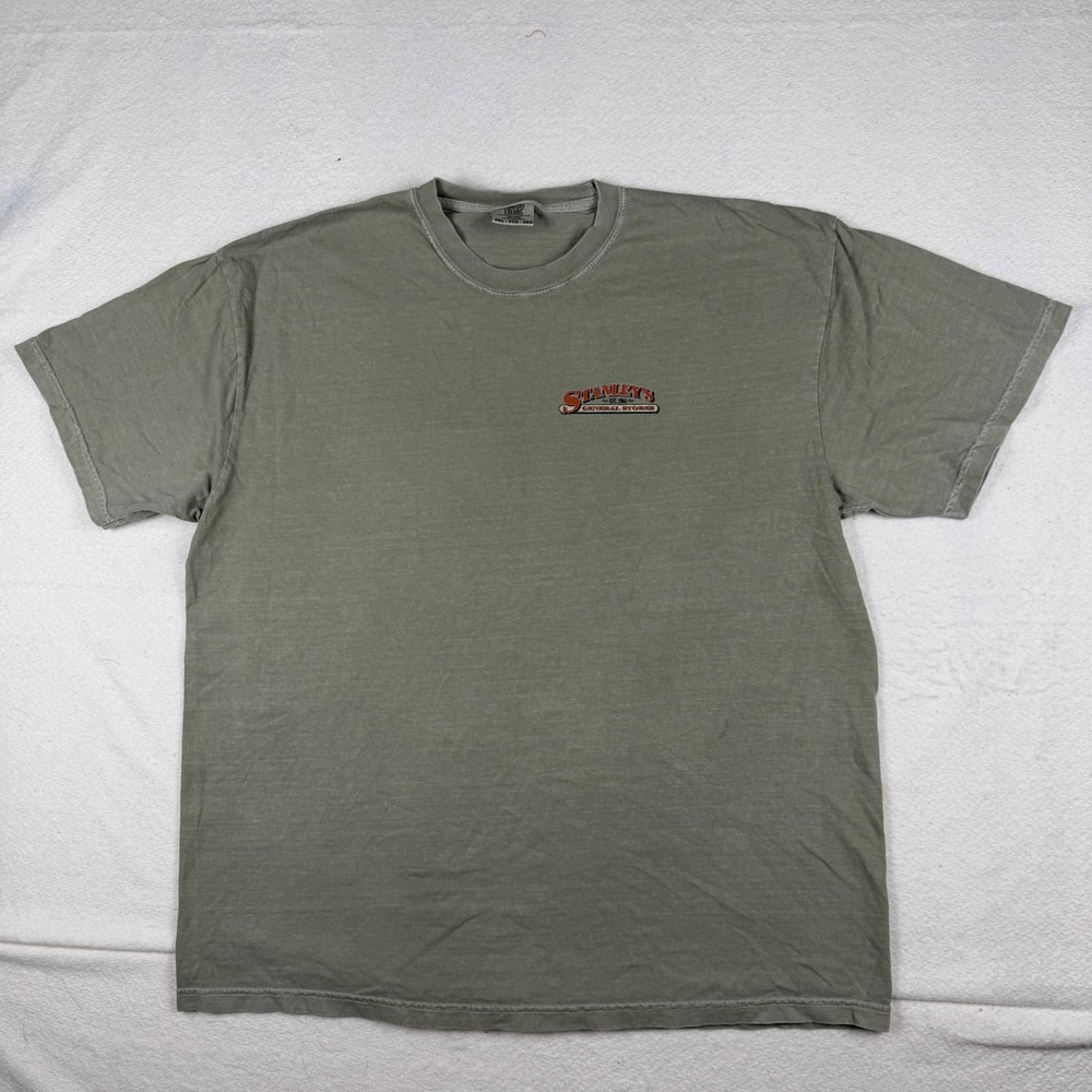 Comfort Colors Stanley's General Store MAGA Orange Fish Graphic Shirt 2XL Green